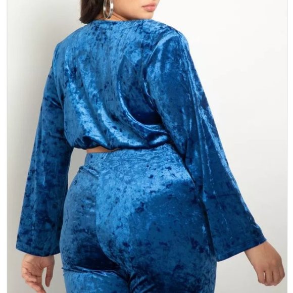 Crushed Velvet Pant Set (B3) - Picture 2 of 7